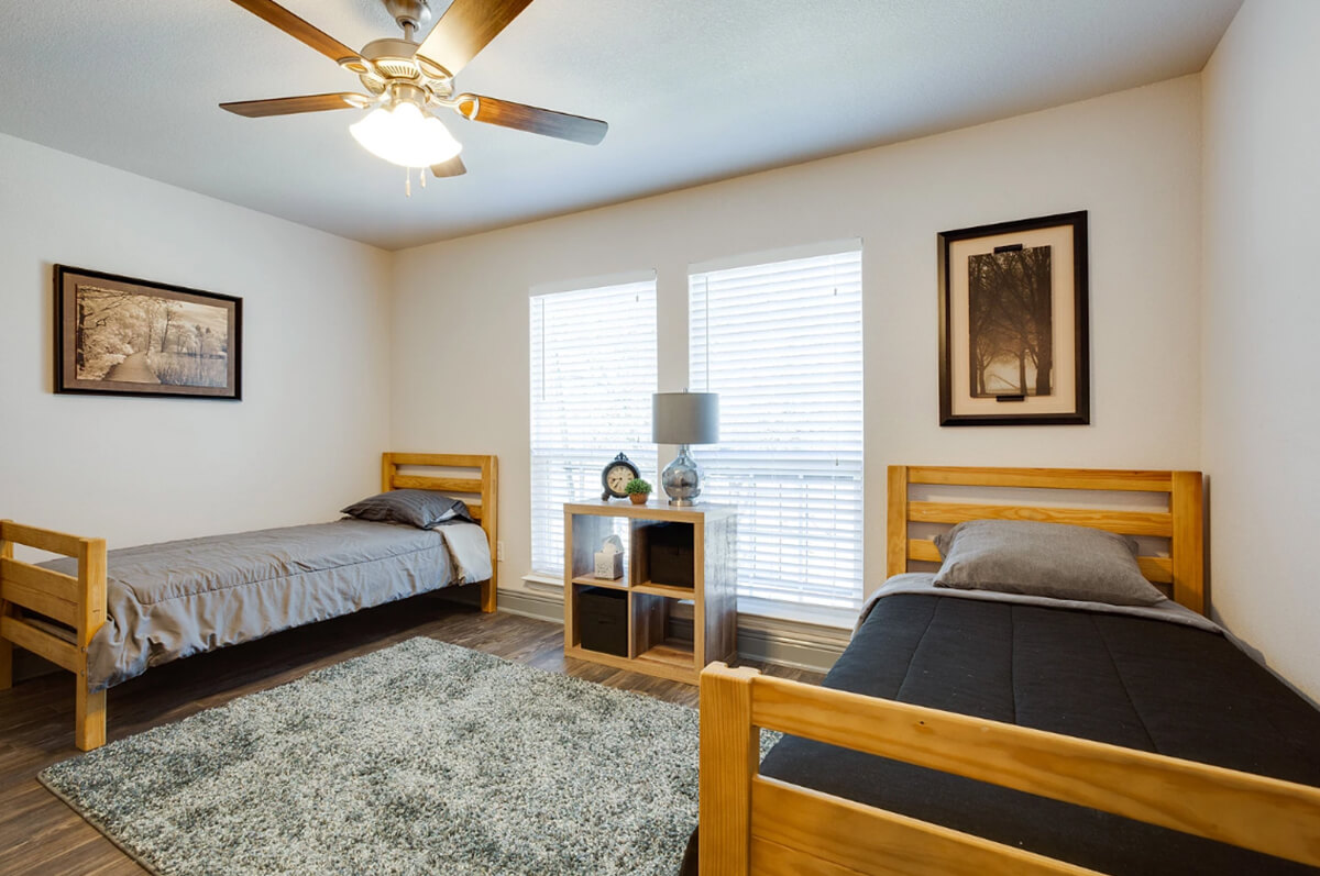Trevor's House Continuing Care for Men in Texas - Double Single Bed Room