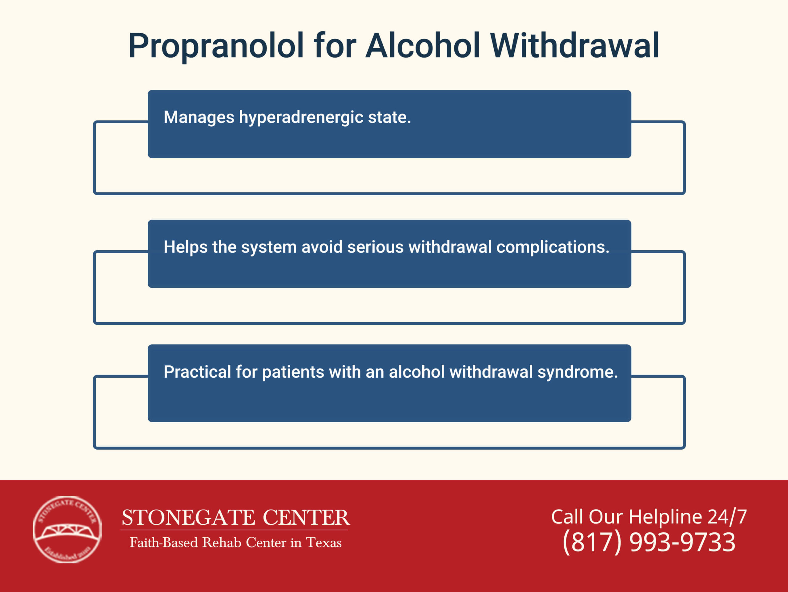 Stonegate Center Blog - Is Propranolol One of the Most Common Medications Given at Detox Centers? - Propranolol for Alcohol Withdrawal