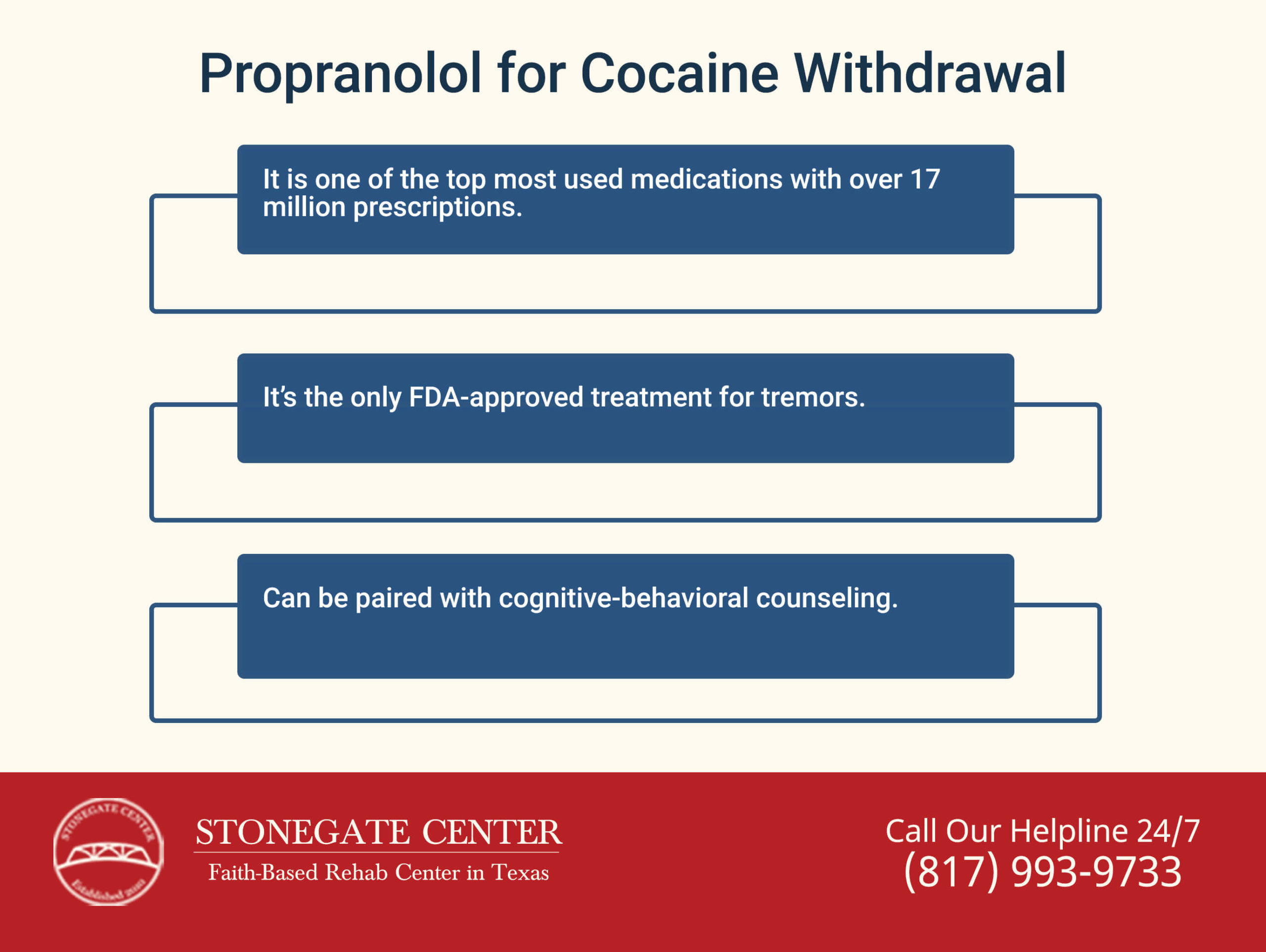 Stonegate Center Blog - Is Propranolol One of the Most Common Medications Given at Detox Centers? - Propranolol for Cocaine Withdrawal