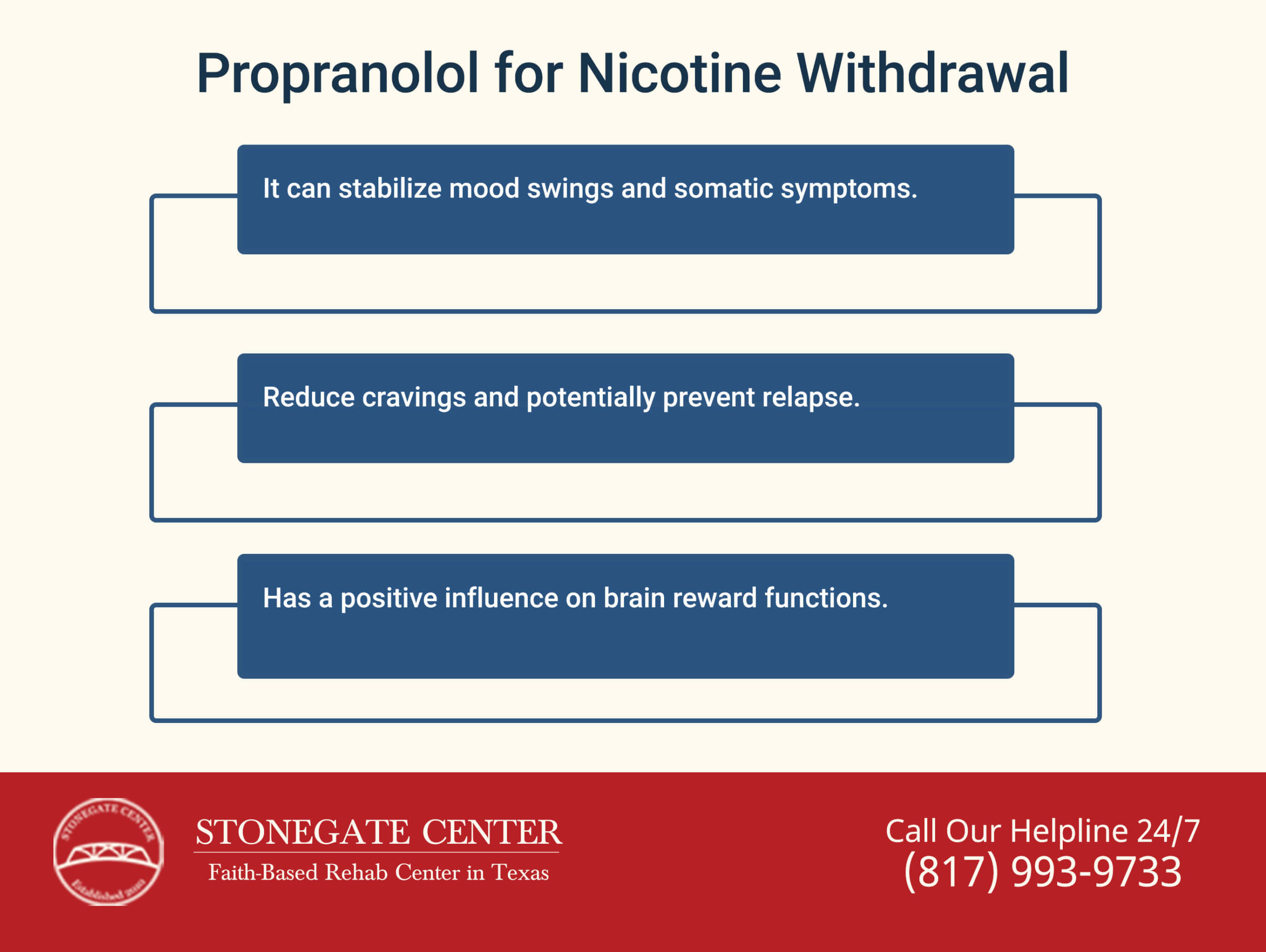 Stonegate Center Blog - Is Propranolol One of the Most Common Medications Given at Detox Centers? - Propranolol for Nicotine Withdrawal