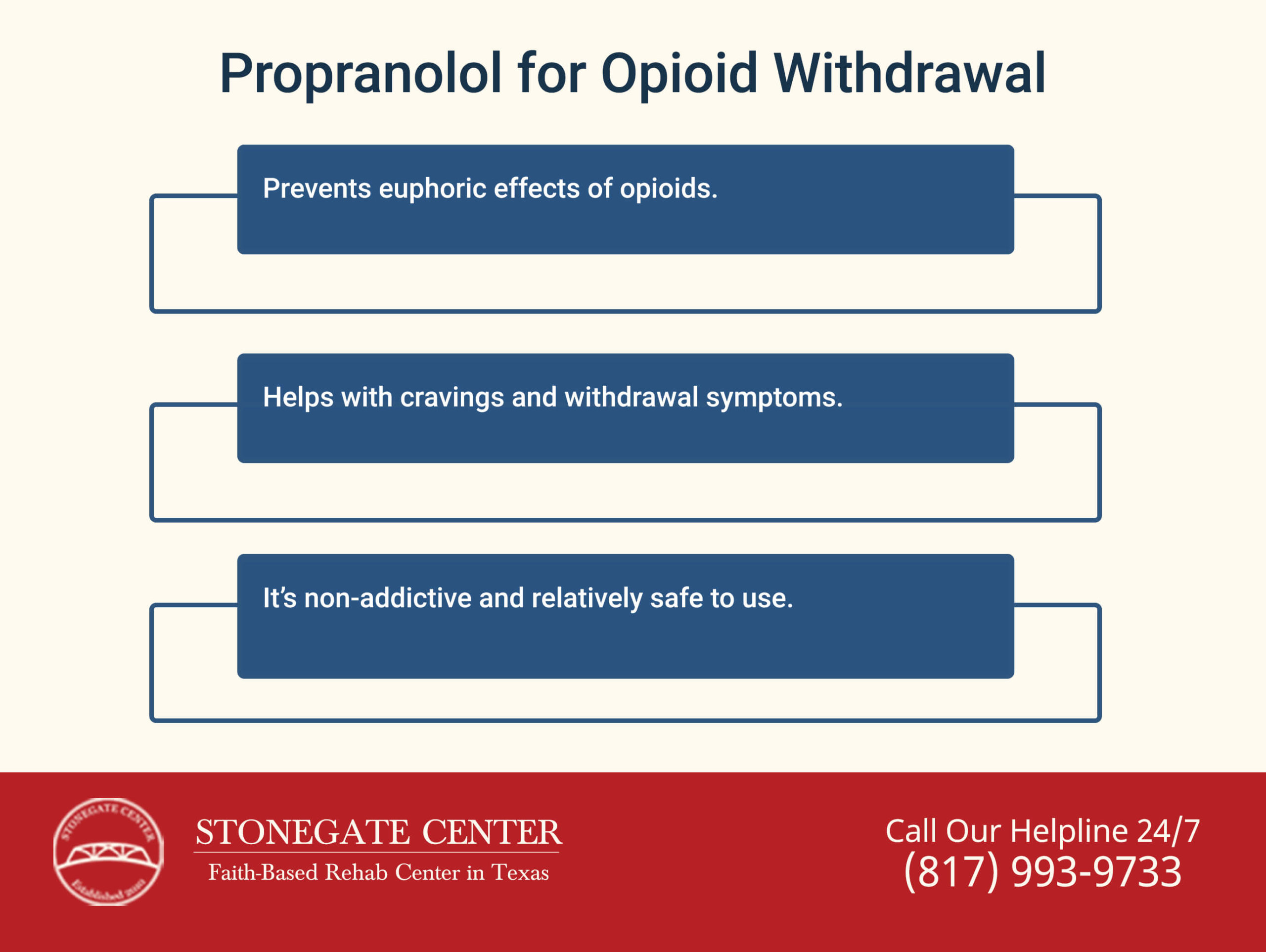 Stonegate Center Blog - Is Propranolol One of the Most Common Medications Given at Detox Centers? - Propranolol for Opioid Withdrawal
