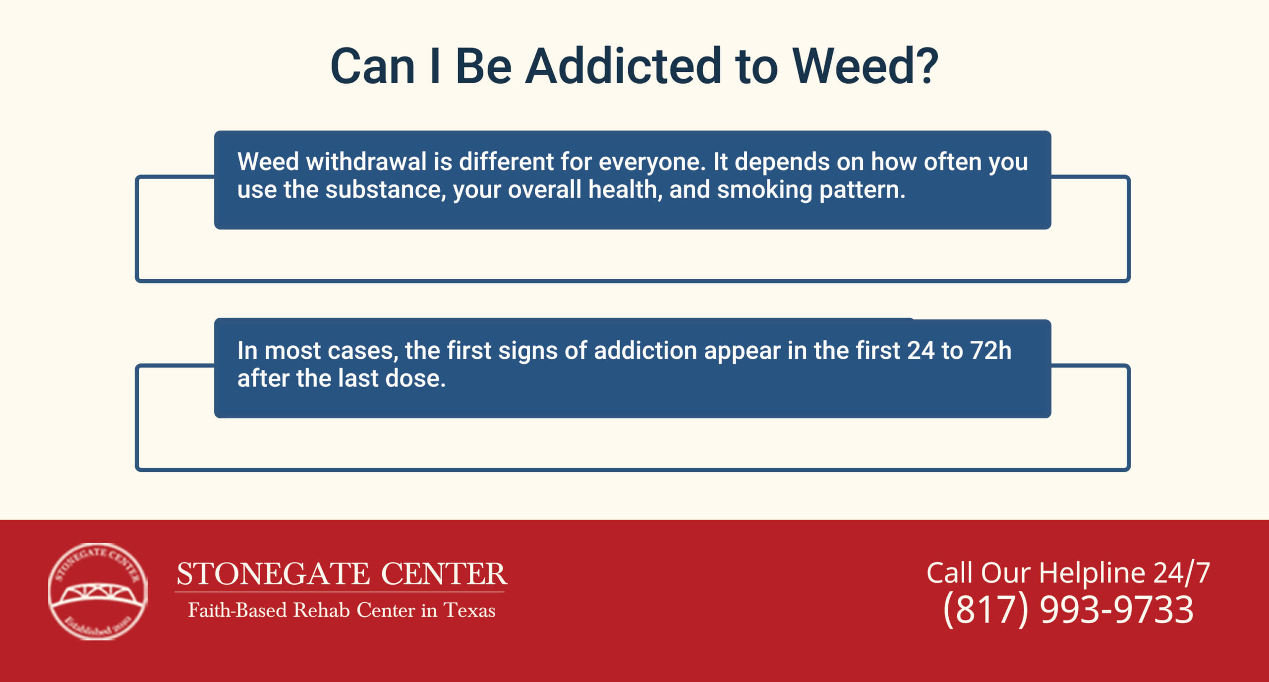 Stonegate Center Blog - How to Quit Smoking Weed - Weed Infographics