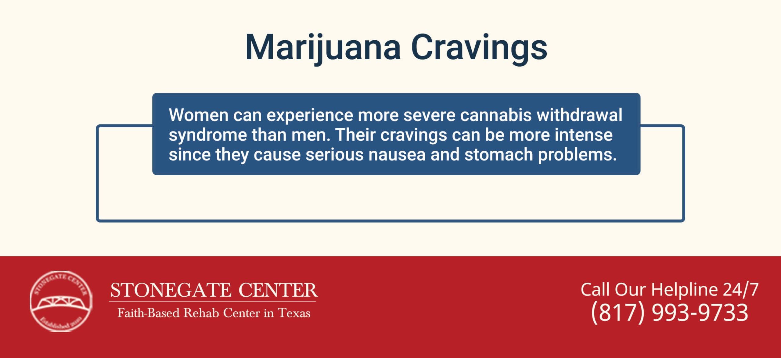 Stonegate Center Blog - How to Quit Smoking Weed - Marijuana Cravings Infographics